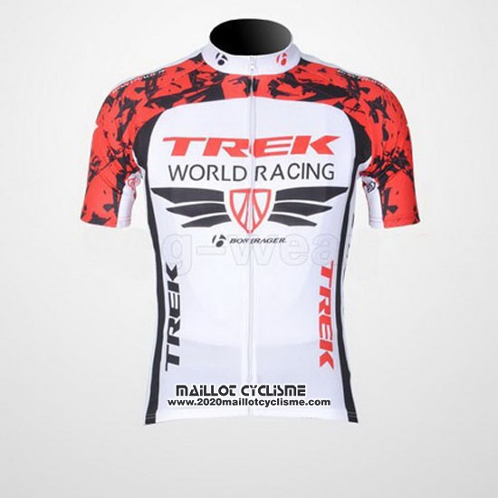 2011 Maillot Ciclismo Trek Rouge et Blanc Manches Courtes et Cuissard